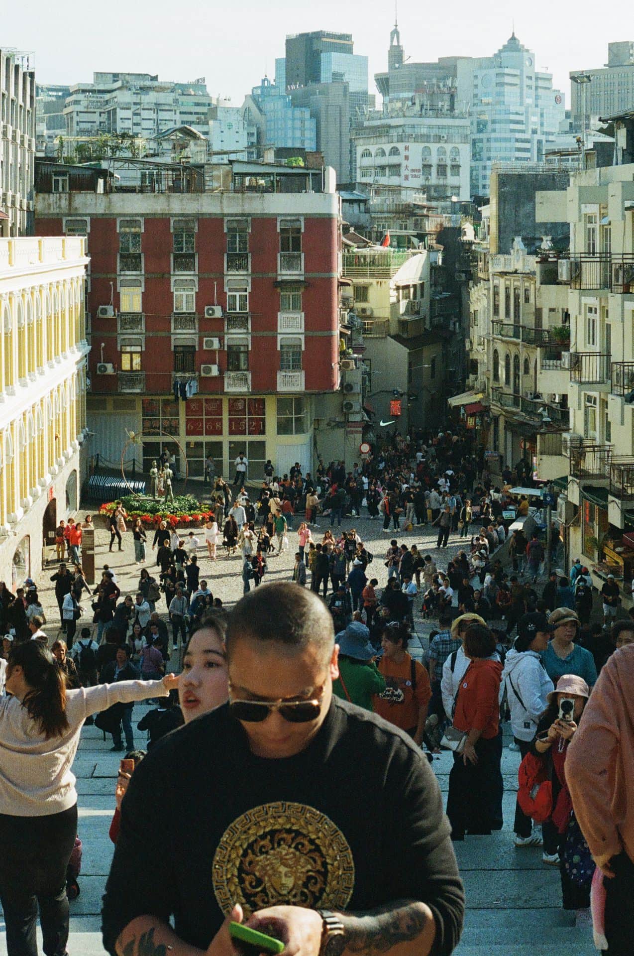 View of Macau from Ruins of Saint Paul's 35mm film photography
