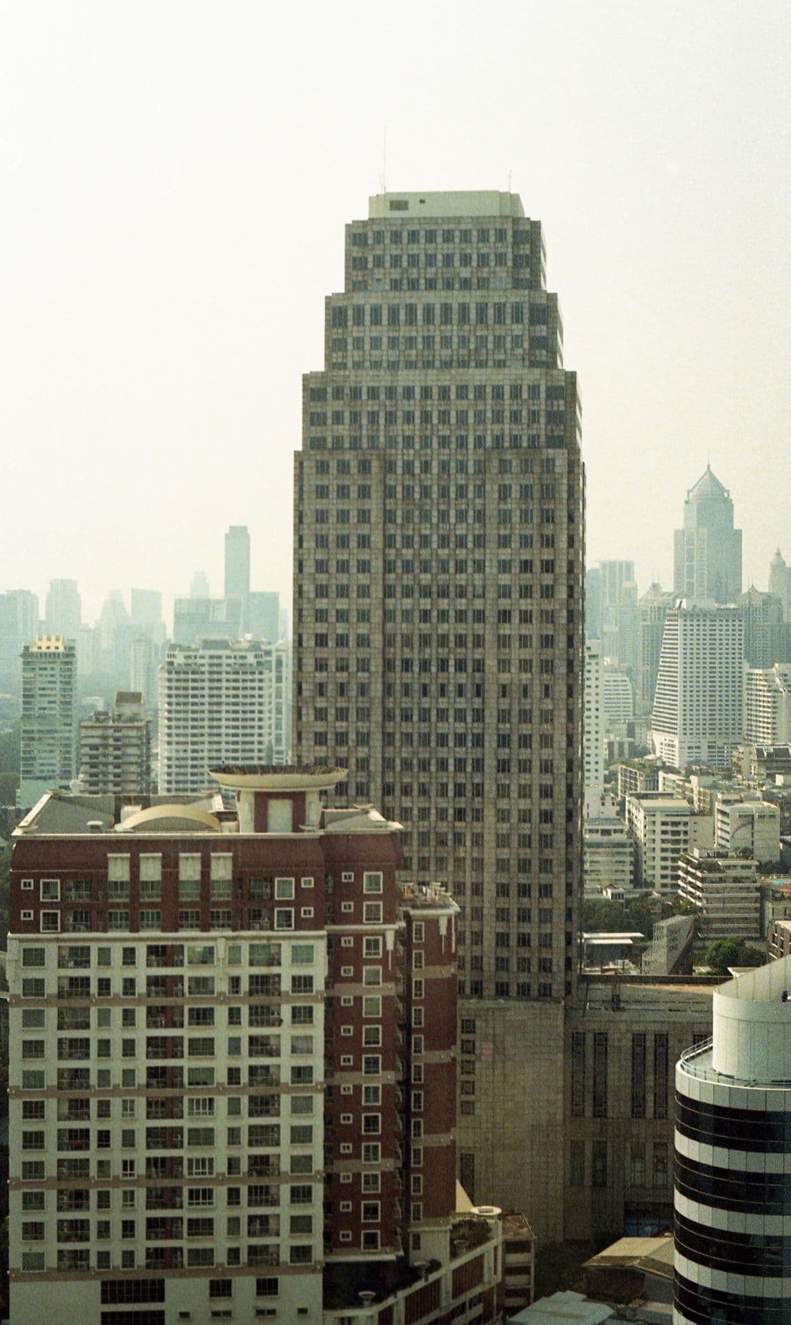 Sukhumvit skyline Bangkok Thailand 35mm film photography