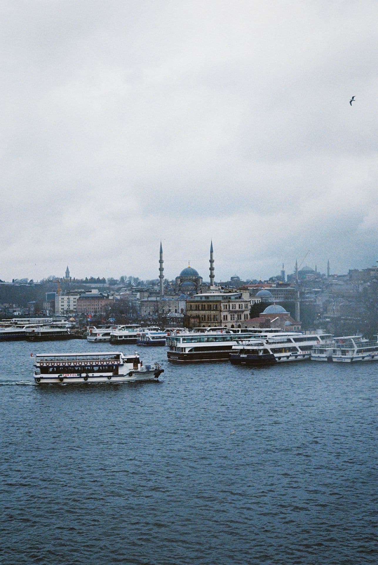 Foggy rainy day in Istanbul Turkiye 35mm film photography